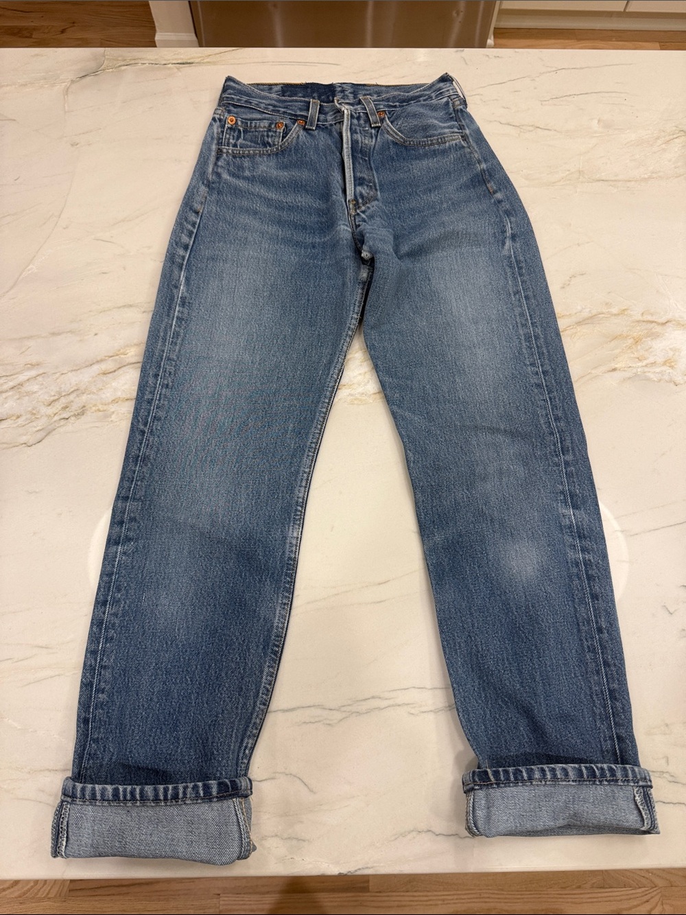 Levi's Classic Blue Straight Leg Jeans